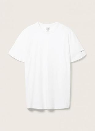 Белая мужская футболка, батал3 фото