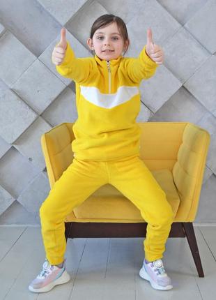 Желтый демисезонный спортивный костюм zm5 фото