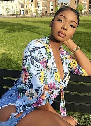 Новый топ,блуза на запах, большого размера, вискоза primark