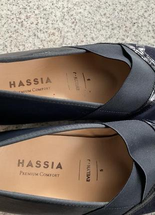 Зручні комбіновані  100% шкіряні жіночі туфлі/ 38/brend hassia5 фото