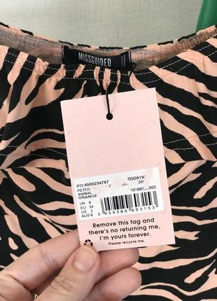 Классна нова коротка сукня missguided 😍 анималистичный принт3 фото