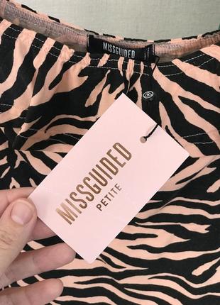 Классна нова коротка сукня missguided 😍 анималистичный принт4 фото