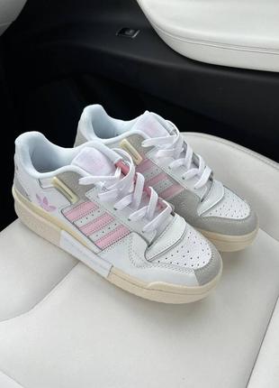 Женские весенние кроссовки adidas forum pink