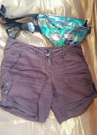 Стильные летние шорты лен 8/36