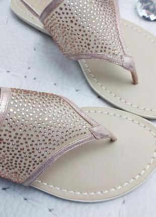 Adrianna papell сандалии розовые кожаные с стразами бренд оригинал7 фото