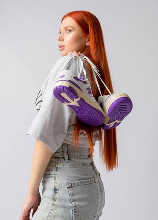 Женские кроссовки new balance 550 white violet8 фото