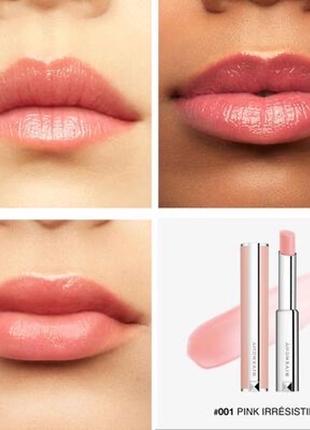 Бальзам для губ givenchy NECKLACES rose perfecto beautifying lip balm pink irresistible2 фото