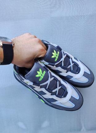 Adidas niteball gray&amp;green5 фото