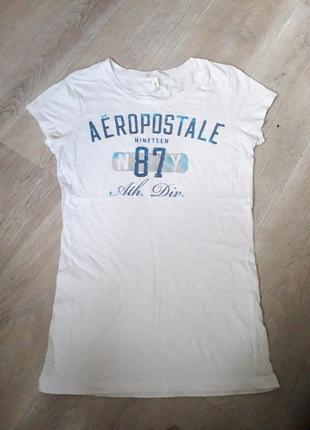 Белая футболка aeropostale1 фото