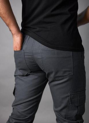 Котонові штани карго "baza" від intruder графіт5 фото