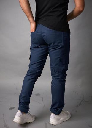 Котонові штани карго "baza" від intruder синій5 фото