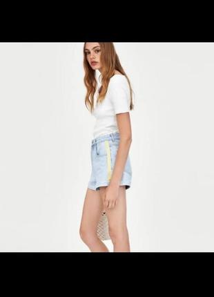 Світлі джинсові шорти нова колекція zara 2019