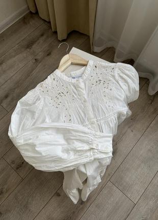 Біла сорочка, біла блуза zara2 фото