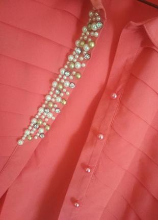 Блуза з перлинами2 фото