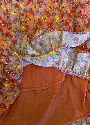 Новое летнее платье в цветочный принт3 фото