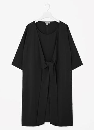Черное кэжуал платье cos однотонное3 фото