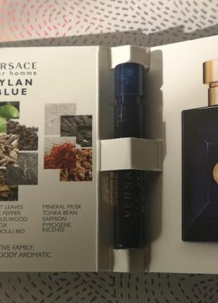 Versace dylan blue pour homme мужская туалетная вода, 1 мл2 фото