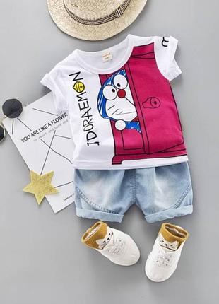 Літній костюм для хлопчика doraemon 3199
