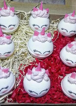 Бомбочки для ванны "единорожки".