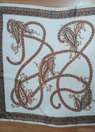 Шелковый шикарный платок платочек2 фото