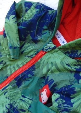 Утепленная ветровка куртка на флисе с капюшоном nutmeg лев5 фото