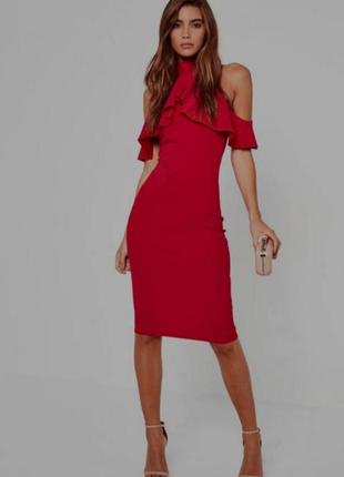 Платье missguided красное3 фото