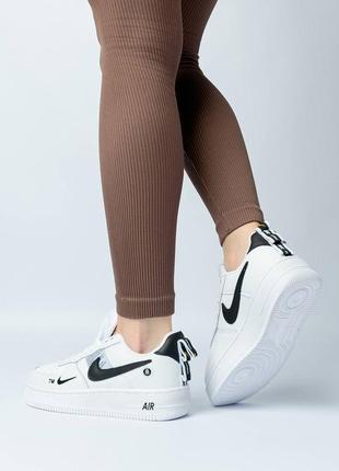 Жіночі кросівки Official Photos of the Nike Air More Uptempo Animal 07 lv8 utility new white black