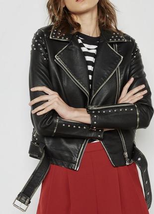 Стильная косуха с потертым эффектом