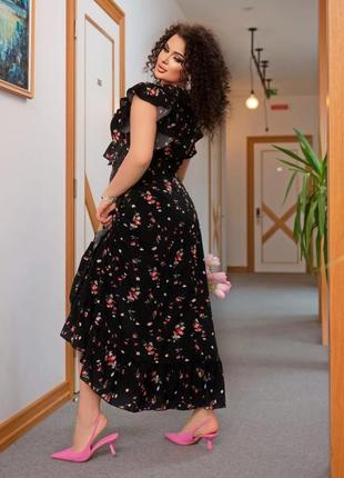 Шикарна сукня на запах, сарафан6 фото