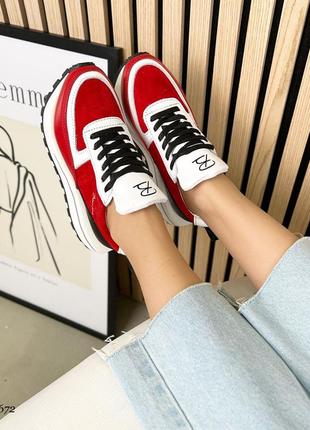 Женские кроссовки, натуральная кожа замша