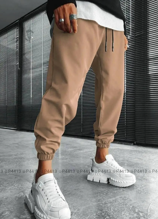 Спортивные брюки мужские с карманами двунитка норма, батал, 5 цветов  : razg4413-р15469iве3 фото