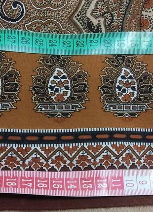 Женский шелковый платок art of silk tie rack 81*84 см, винтажный шелковый платок коричневый