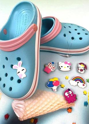 Дитячі крокси сабо crocband kids для дівчаток топ продажів