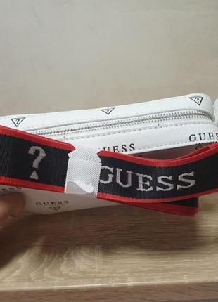 Белая стильная сумка кроссбоди guess оригинал оригінал4 фото