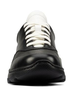 Шкіряні кросівки clarks sprint lite lace black combi4 фото