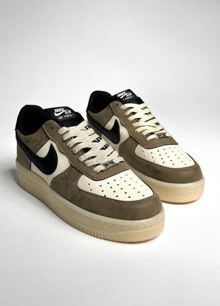Кросівки nike air force 1 low suede brown