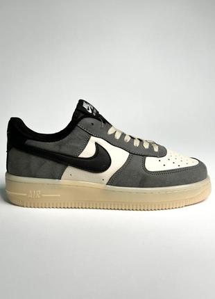 Кросівки nike air force 1 low suede grey