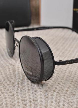 Фирменные солнцезащитные круглые очки marc john polarized mj0795 с шорой2 фото