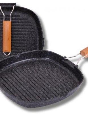 Сковорода гриль с антипригарным покрытием дора 28 х 28 см ( шт )