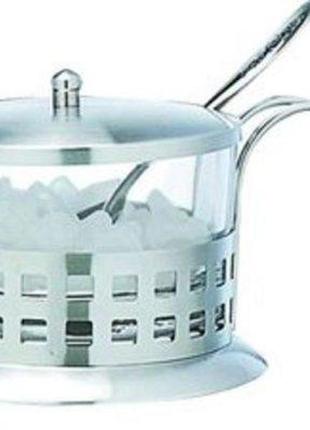 Цукорниця скляна з ложкою v 200 мл (шт)