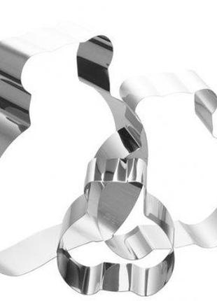 Форма неіржавка "ведмедика" (набір 3 шт.)