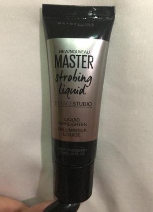 Maybelline face studio master strobing liquid кремовый хайлайтер для лица2 фото