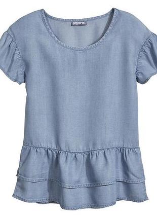 Новая детская блузка pepperts на девочку 8-9 лет, рост 134