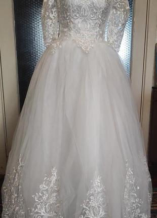 Біла весільна сукня. 42-44. 46-48.1 фото
