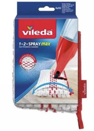 Змінна насадка для швабри vileda 1-2 sprey max для прибирання vileda vileda 152923 spray&clean3 фото