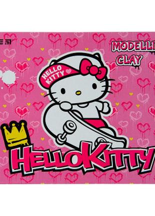 Пластилін kite hello kitty воскова 12 кольорів, 240 г (hk22-1086)