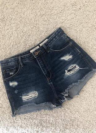 Джинсовые шорты stradivarius zara