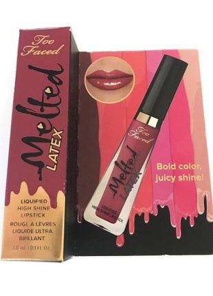 Жидкая губная помада too faced melted latex сша.1 фото