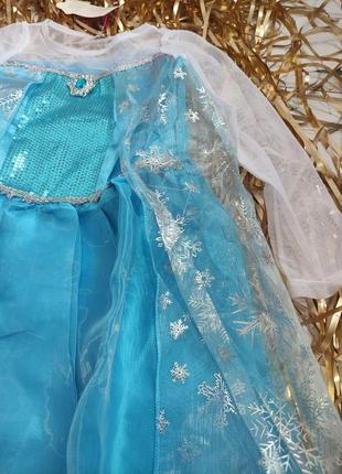 Дитячий костюм ельзи холодне серце, сукня фрозен3 фото
