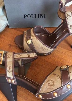 Pollini стильні і розкішні  босоніжки , нові. в стилі versace